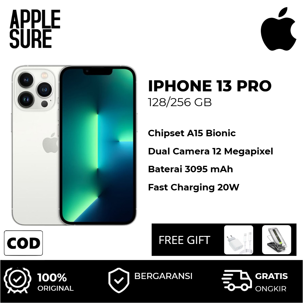 Apple iPhone 13 PRO 128GB 256GB FULLSET SECOND HAND INTERNASIONAL ORI BERGARANSI