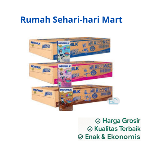 

Susu UHT INDOMILK KIDS 115 ml Dus isi 40 pcs / Susu indomilk 1 dus kids