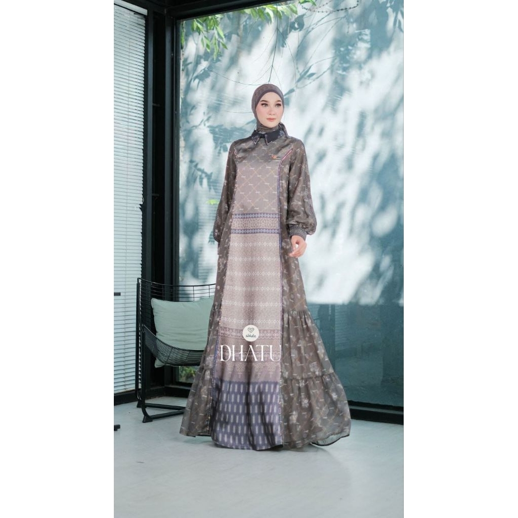 gamis✔️open PO, Sharaya Family Set Series,Dhatu Dress by SHAKATA gamis motif, gamis set