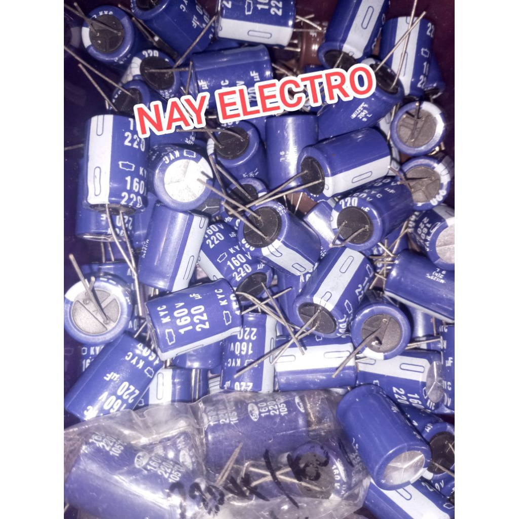 ELCO 220UF 160V CAPASITOR 220 UF 160 V BAGUS