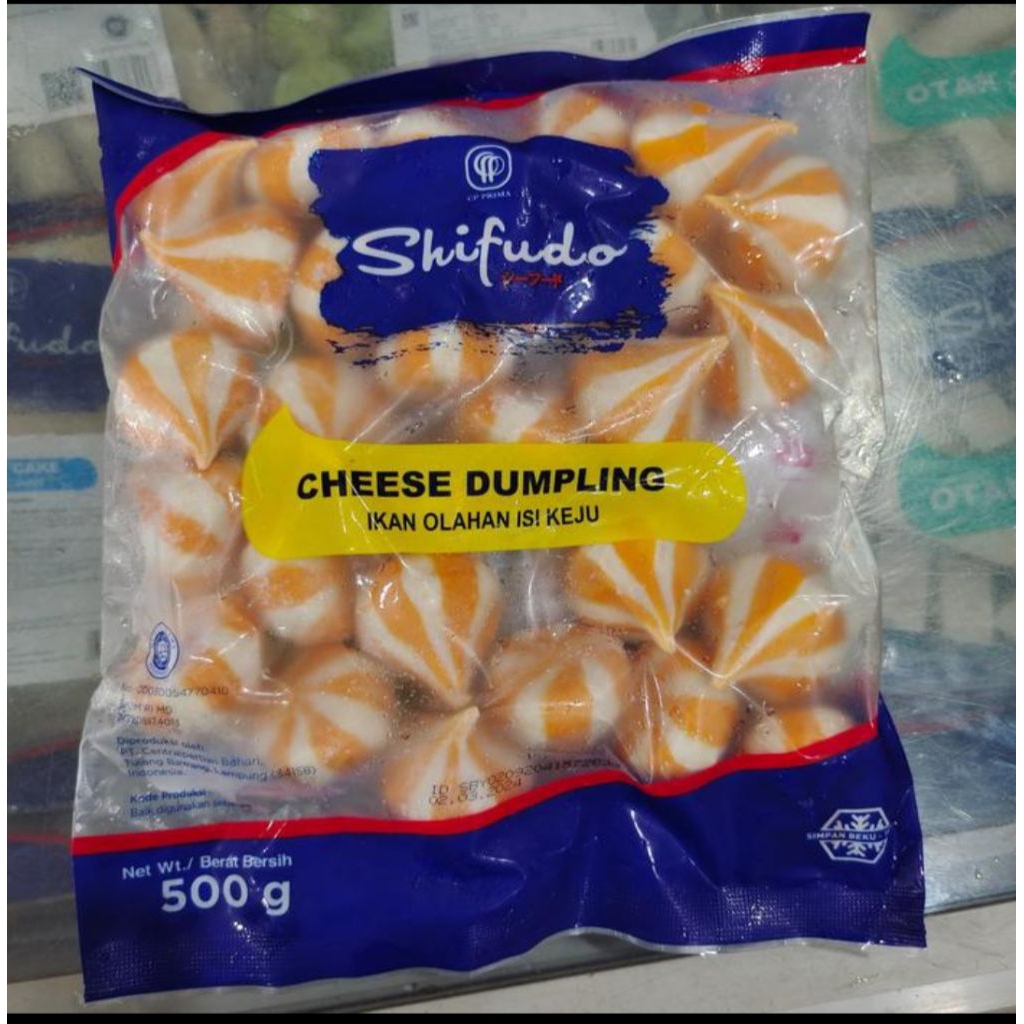 

shifudo chesee dumpling isi keju berat 500 gram frozen food