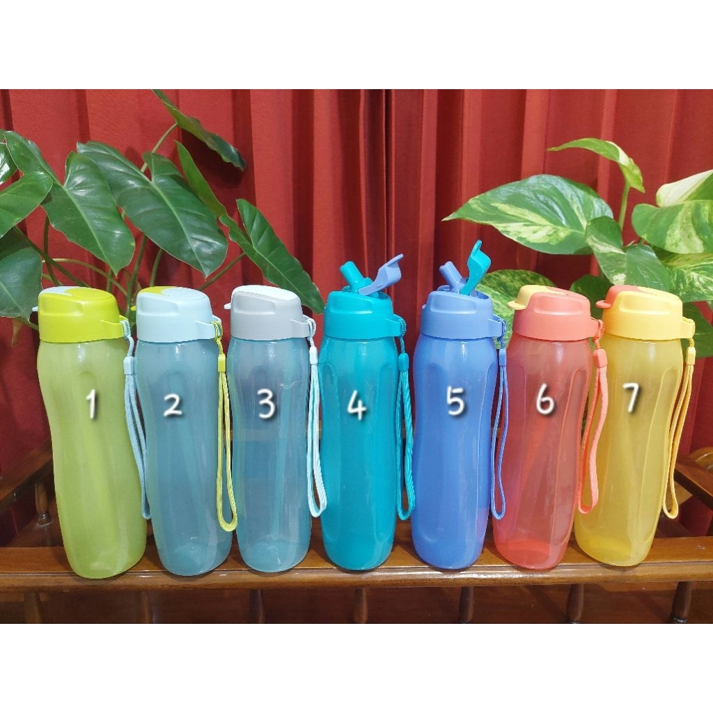 Botol cantik/botol dengan sedotan  eco straw Tupperware