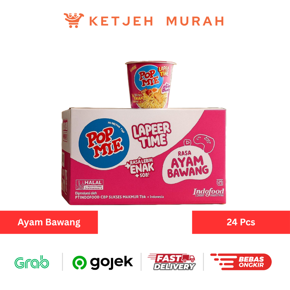 

Pop Mie Mie Instant Cup Rasa Ayam Bawang 1 Dus isi 24 Cup