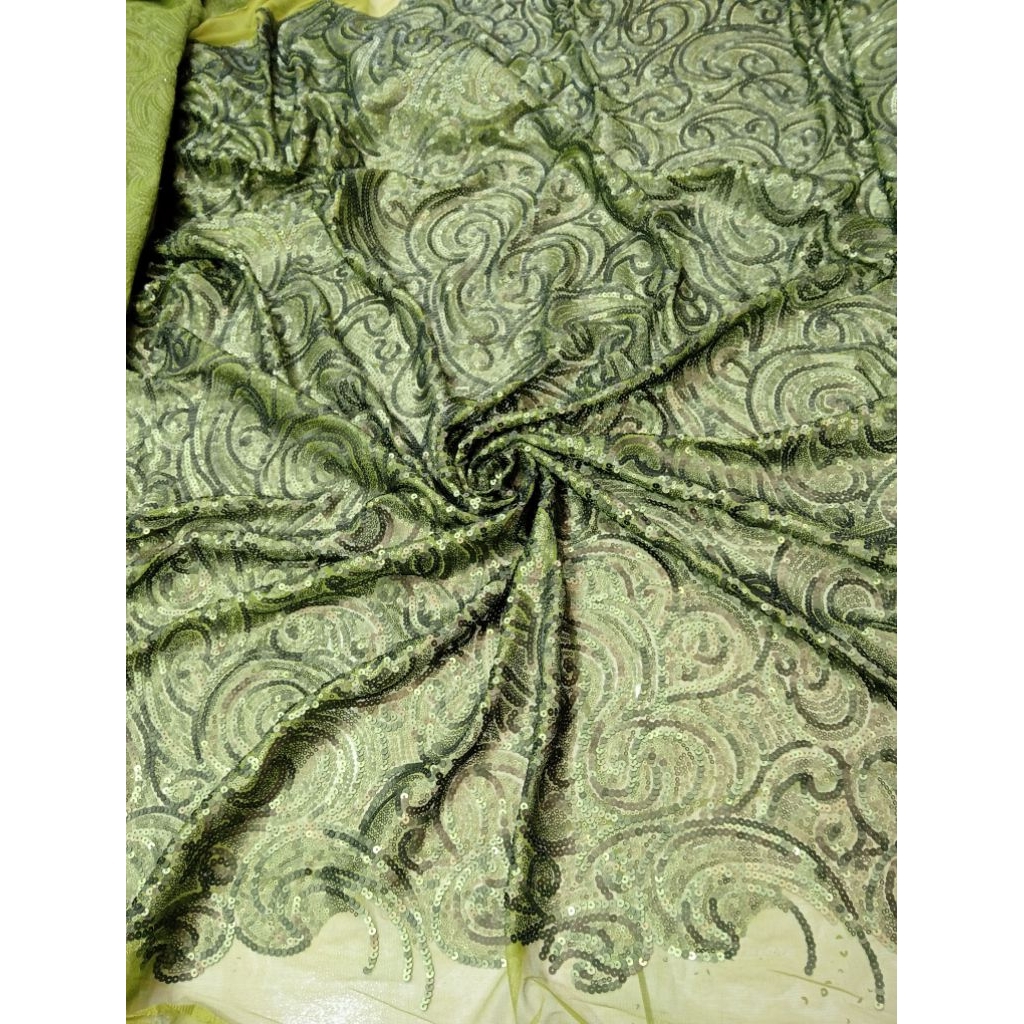 kain tile squin keong/squin abstrak/1000 payet