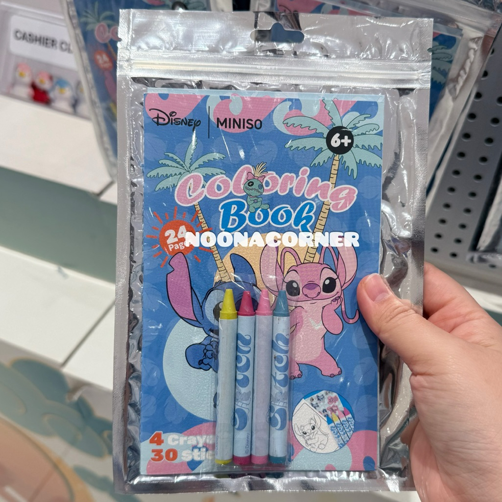 

Miniso x Disney ‼️ Coloring Book / Painting Bag Crayon Stitch Collections