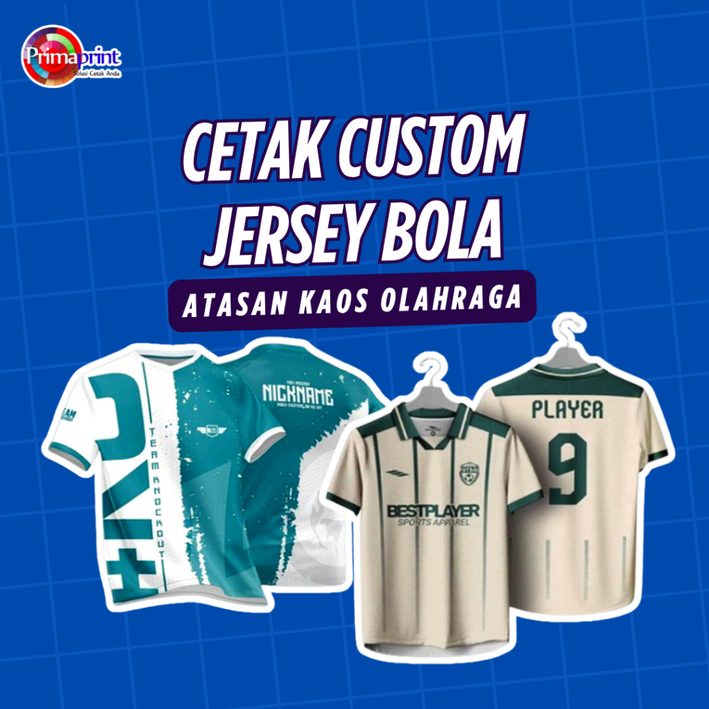 Jersey Custom Nama Full Printing | Cetak Kaos Team Olahraga Bola Futsal Desain Sendiri