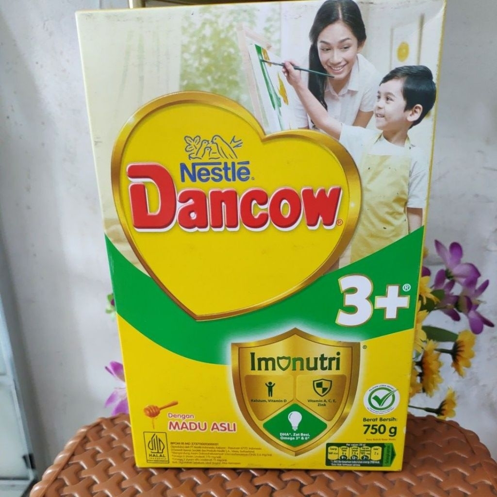 

dancow 3+ madu asli 750gram