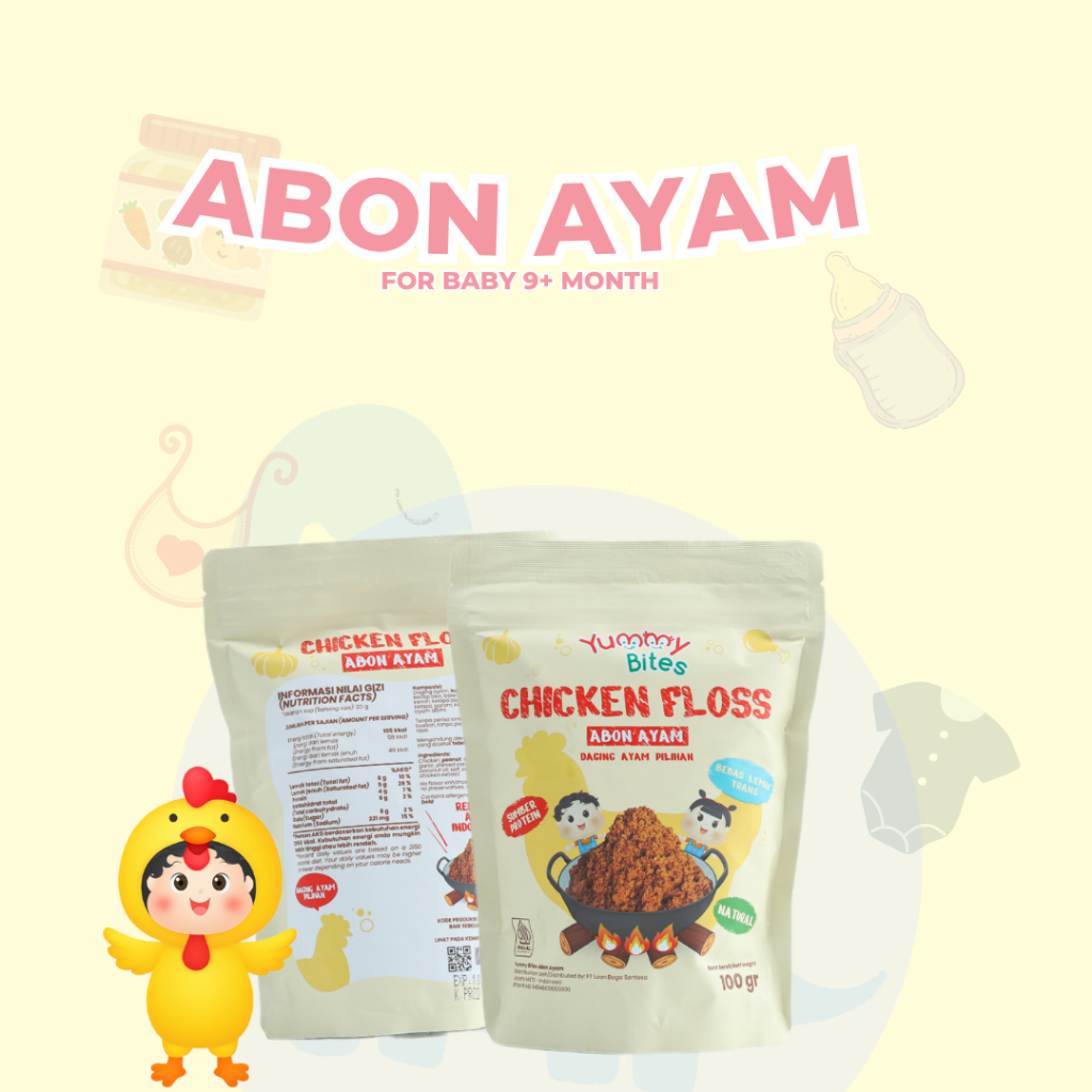 

Yummy Bites Abon Ayam - Abon MPASI Si Kecil - Crunchy - Tanpa Penguat Rasa - Abon 100gr