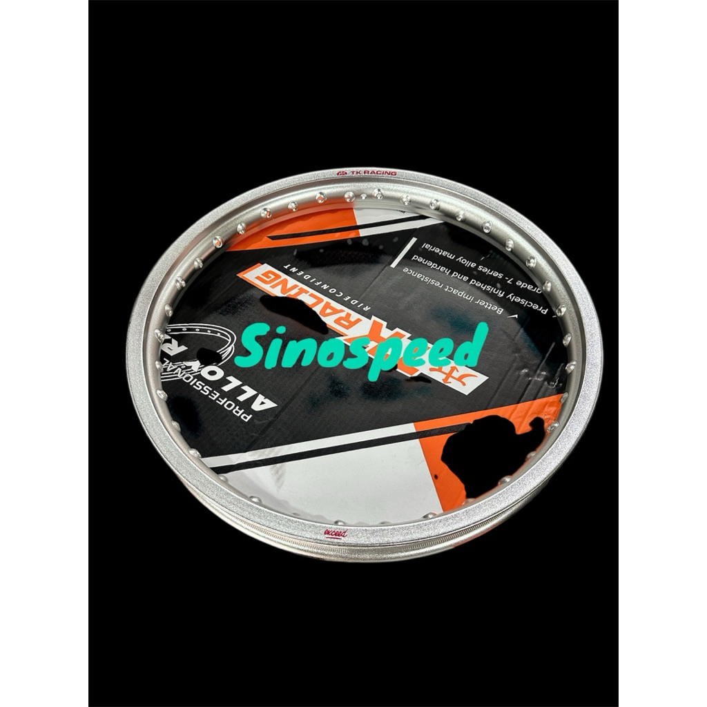 (WAJIB NIN COD) Velg TK Racing Excel kulit jeruk silver 1.60-18 1.60-17