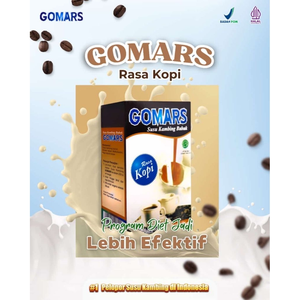 

Gomars rasa Kopi susu kambing bubuk gomars kopi susu kambing etawa