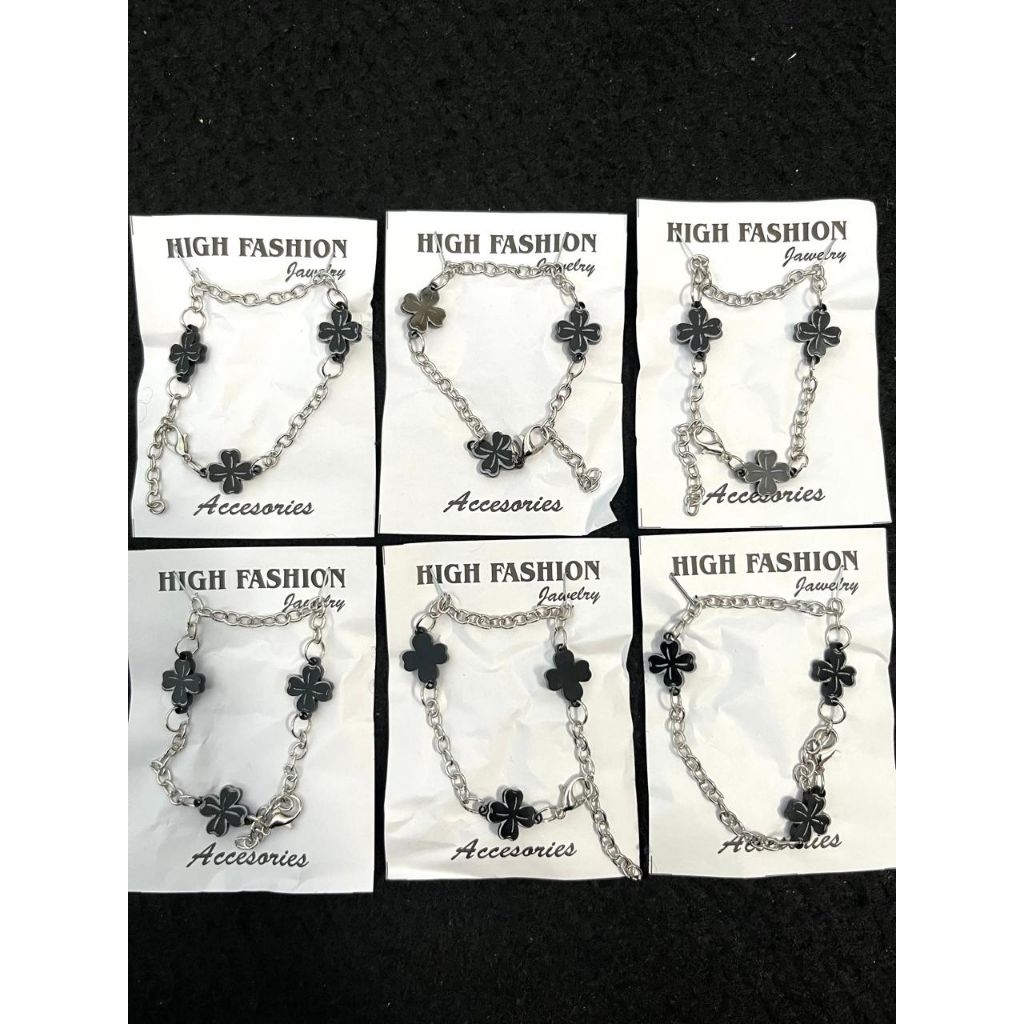 12 pcs gelang serut Chery gelang anak karakter buah  gelang  Korea. gelang serut hitam lusinan