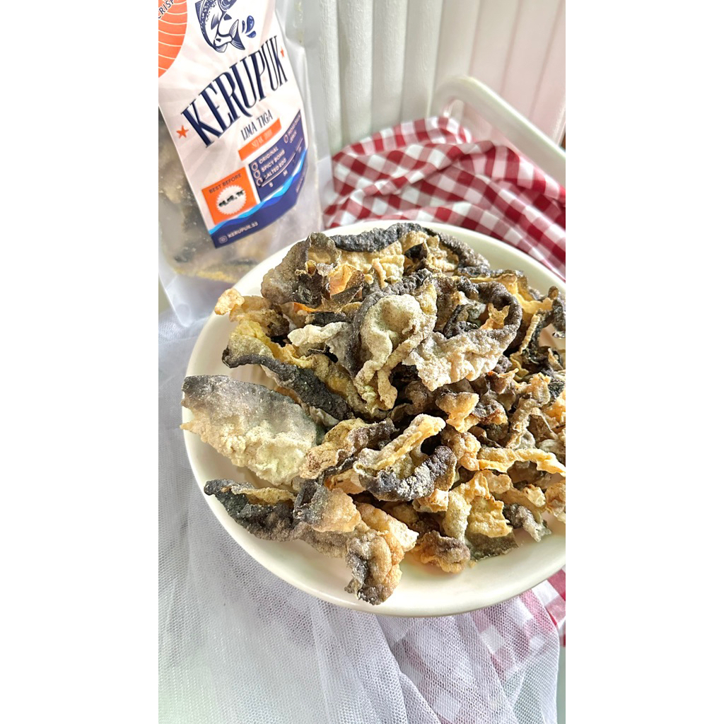 

KERUPUK KULIT IKAN 53 CRISPY FISH SKIN CAMILAN SEHAT HOMEMADE