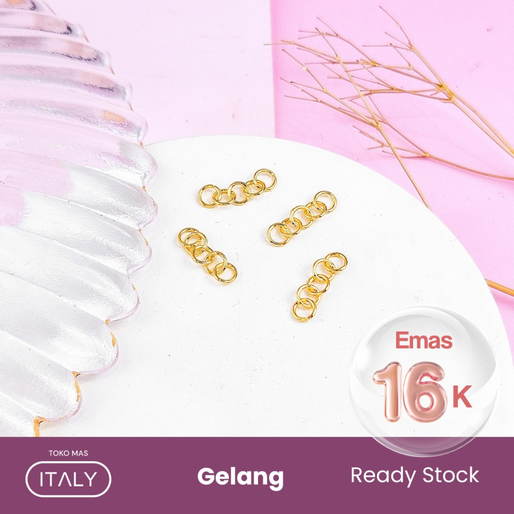 RING EMAS EXTENTION SAMBUNGAN GELANG GOLD 700 16K
