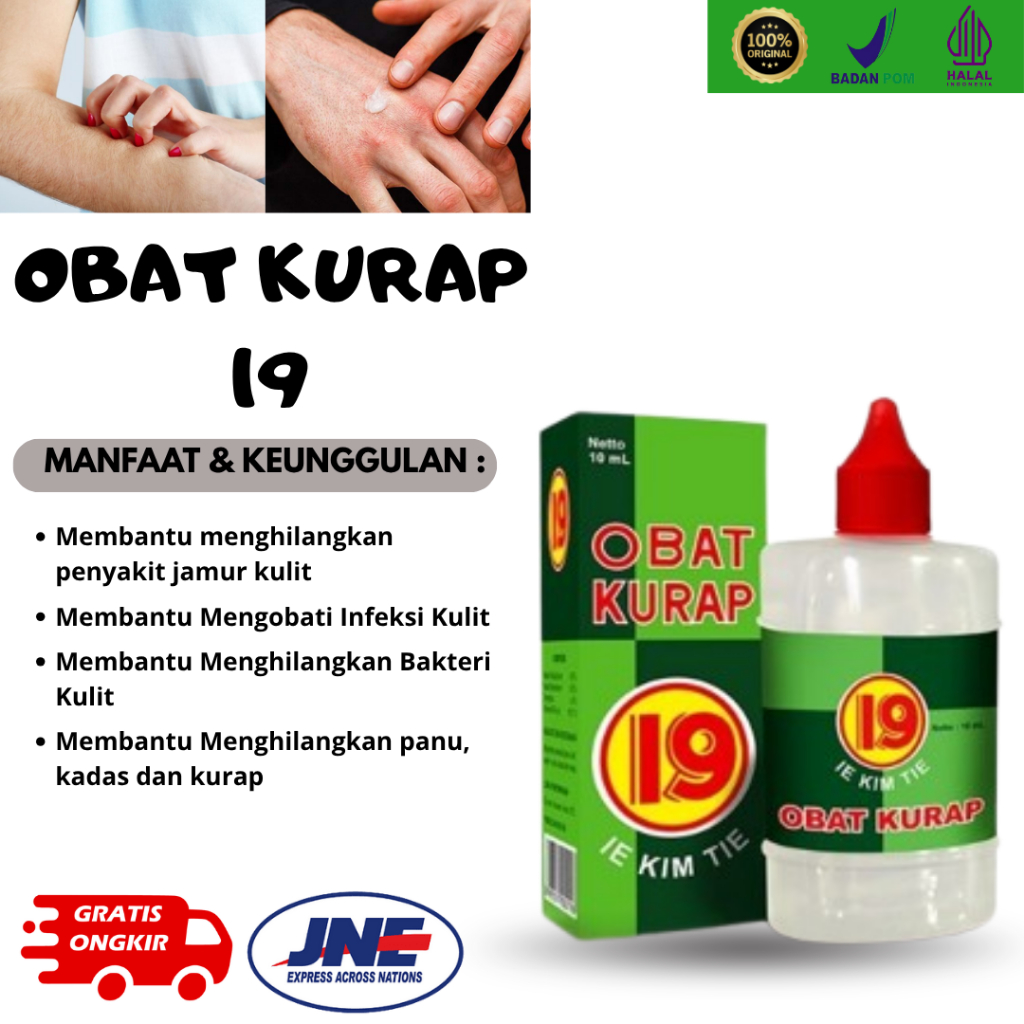 Cap 19 Obat Kurap 10 ml Ampuh Untuk Panu Gatal Gatal di Sela Jari Kaki dan Tangan Kutu Air Kudis Inf