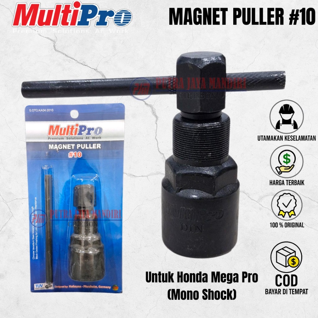 Multipro Magnet Puller No 10 / Kunci Pembuka Magnet Motor Honda Mega Pro Treker Magnet Original