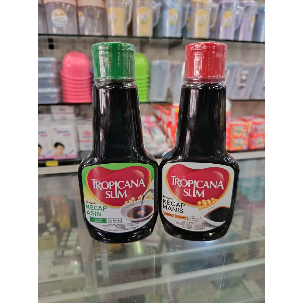

Tropicana Slim Kecap Asin dan Kecap Manis 200ml