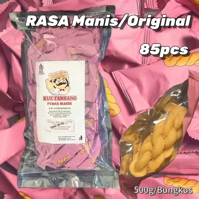 

[halal] kue Untir Renyah Untir-Untir Kue TambangIsi 500gr Per kantong Pedas & Manis! CemilanHalal Buat Santai & Arisan Snack KeringTradisonal