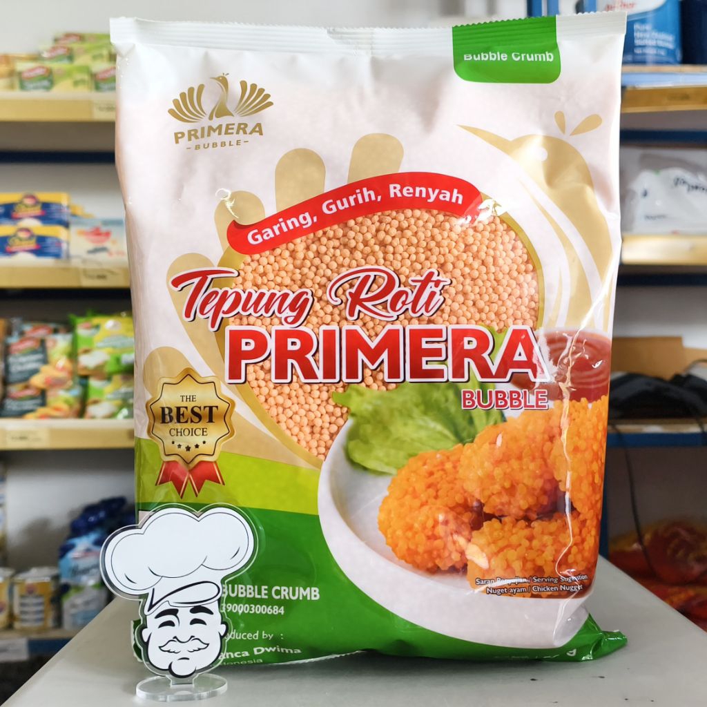 

Bubble Crumb Primera 500Gr / Tepung Roti Bulat / Bubble Breadcrumb / Tepung Krispi