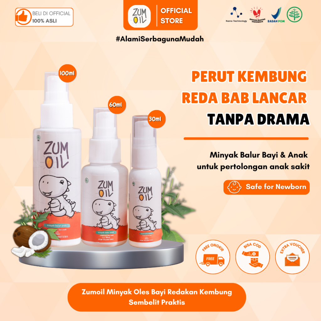 Zumoil Minyak Oles Bayi Redakan Kembung Sembelit Praktis