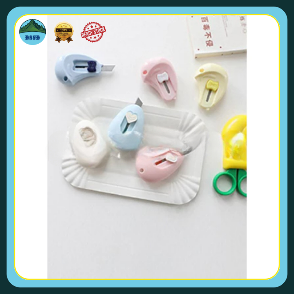 

Cutter Mini Lucu | Fancy Cutter Bentuk Paw | Silet Mini | Cutter Bentuk Jerapah & Egg