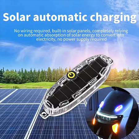Lampu Kedip Solar Powered LED Lampu Pesawat Motor Mobil Truk RGB 3 Mode Lampu peringatan
