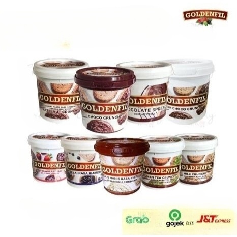 

JRstore - IND - GOLDENFIL Selai CRUNCHY | CHOCO | HAZELNUT | DARK CHOCO | TIRAMISU | GREEN TEA
