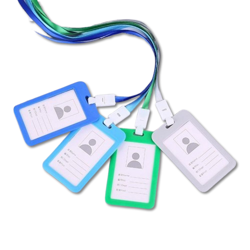 

BY Name Tag ID Card Holder Transparant Gantungan Kartu Warna Warni Lanyard