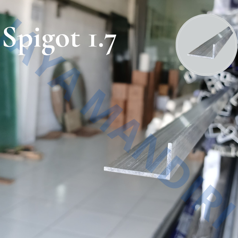 JMG - SPIGOT TEBAL 1,7 ALUMUNIUM UNTUK RAKIT KUSEN PINTU JENDELA