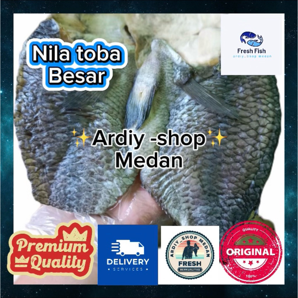 

ikan asin nila Toba ukuran besar kering khas medan gurih enak