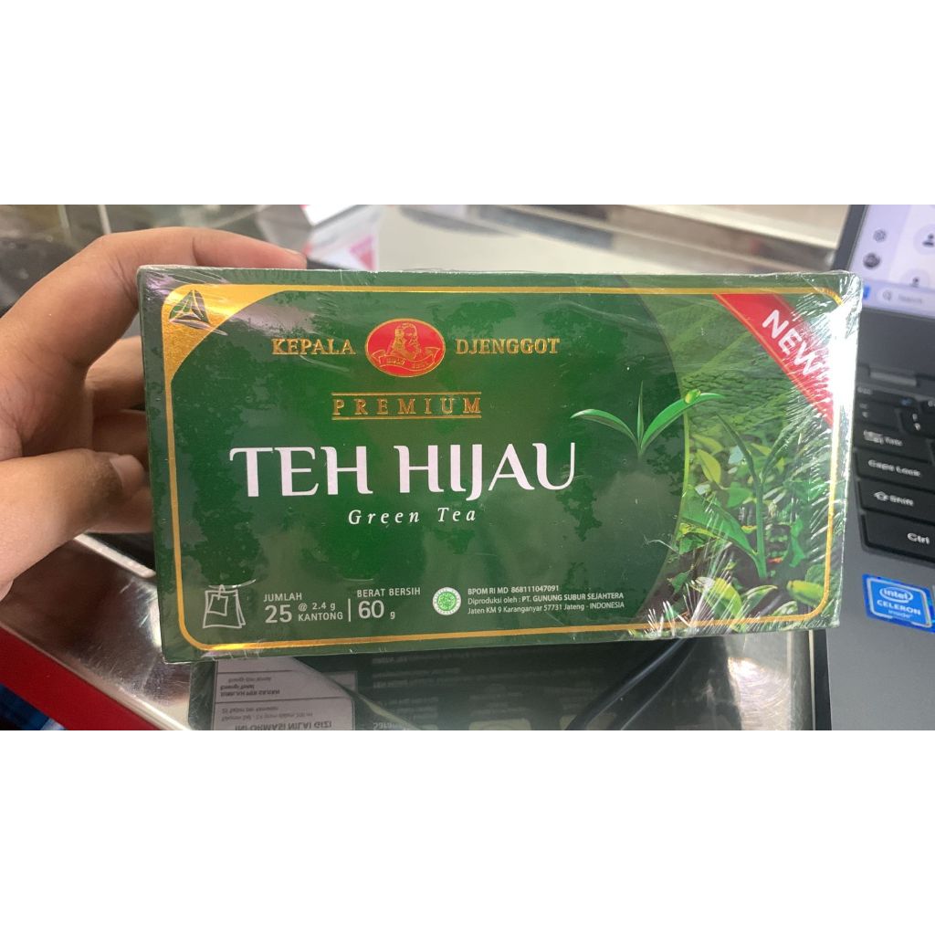 

KEPALA DJENGGOT PREMIUM GREEN TEA (teh hijau) isi 25 kantong