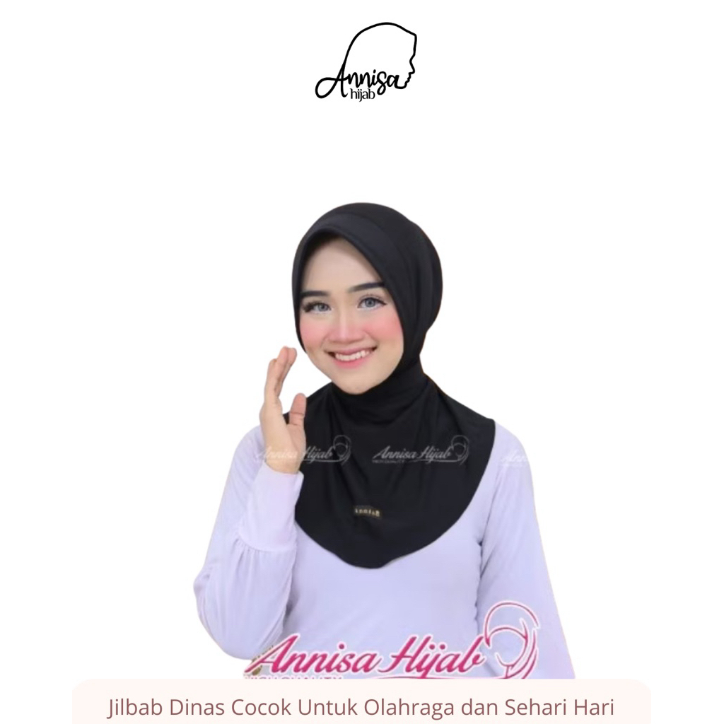 Hijab Jilbab Dinas Perawat Bidan Polri Pet Antem | Jilbab Dinas Ans
