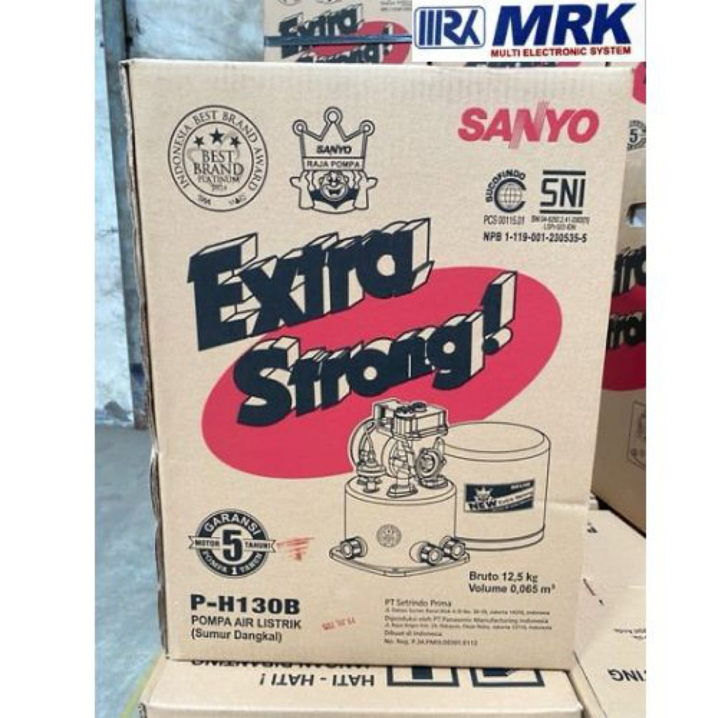 POMPA AIR SANYO PH-130B  / PH-130B / PH-130B OTOMATIS ORIGINAL GARANSI RESMI SANYO