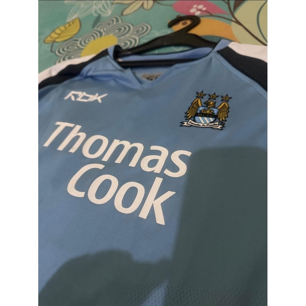 2006-07 MANCHESTER CITY HOME SHIRT REEBOK ORIGINAL AUTHENTIC WITH NAMESET ROBINHO #10