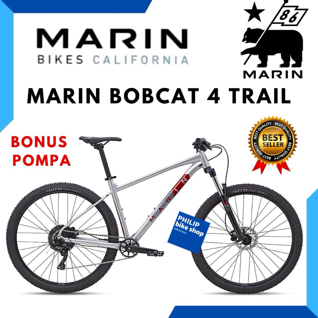 Sepeda MTB Marin Bobcat Trail 4 Silver 29 Inch M NEW