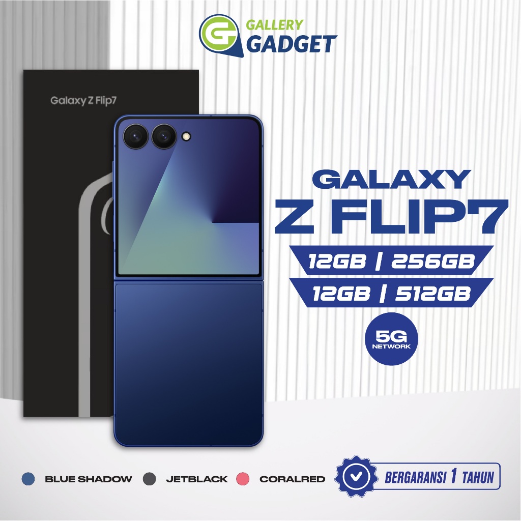 Galaxy Z Flip 7 5G 12/256 12/512 GB 12GB 256GB 512GB Flip7 AI Smartphone Android HP Lipat
