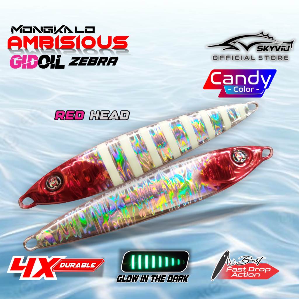 Mongkalo Ambisious Minyak GID-Zebra noMotif Candy 20 Red-Head