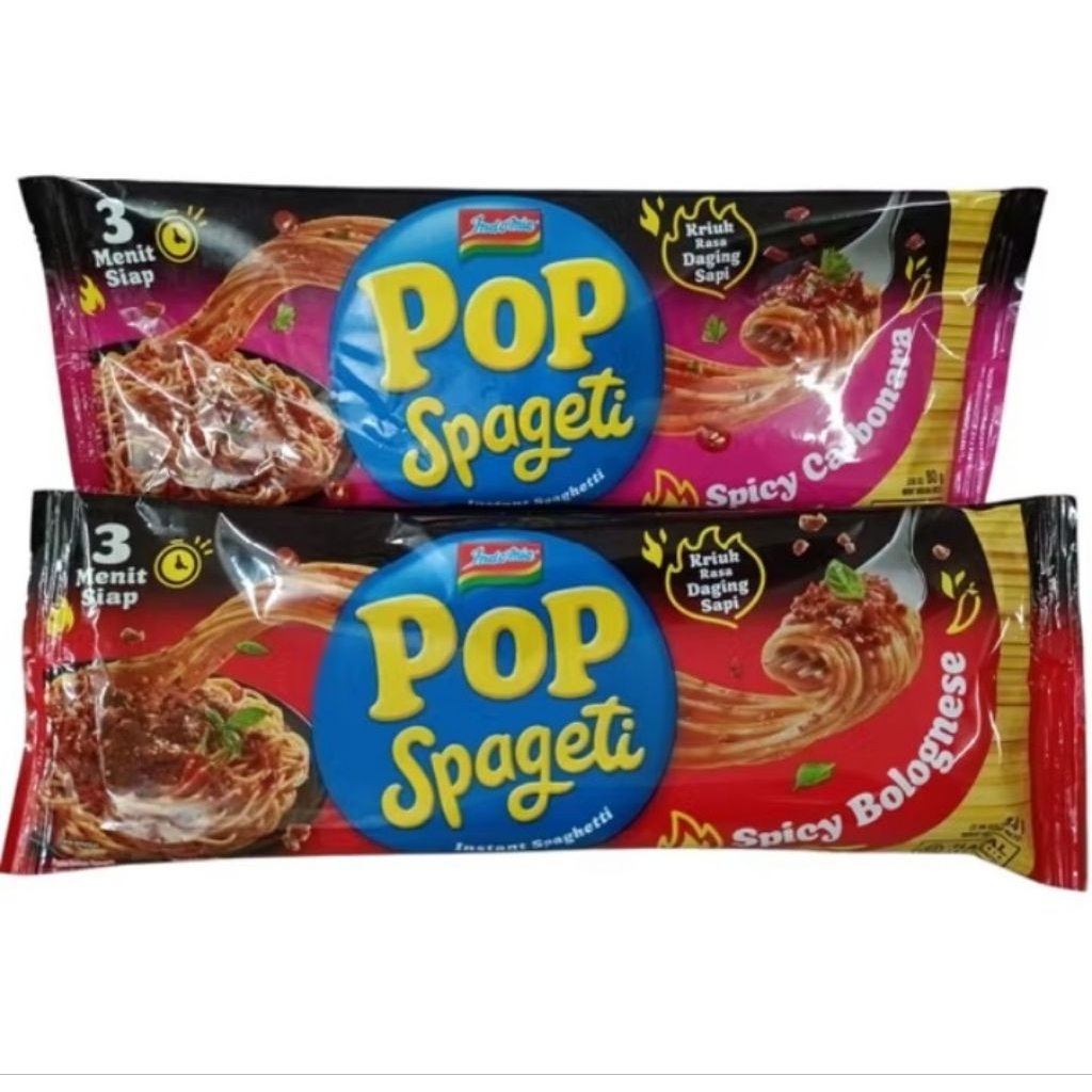 

POP Mie Spageti Spicy Instan 80gr 5 Pcs