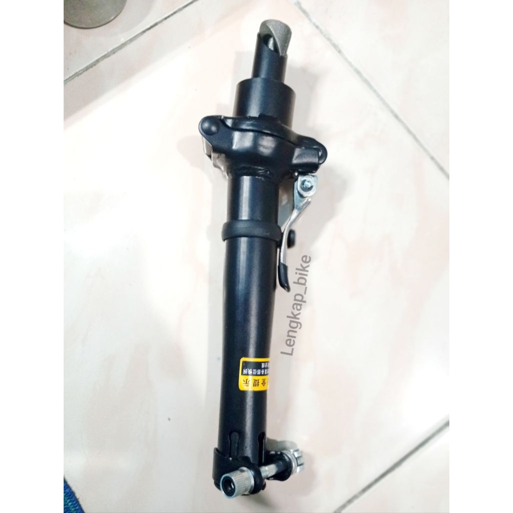 Handle Post Tiang Stang Sepeda Lipat Fixie Uk 25.4 Oversize Free Pengunci Silver | High Quality