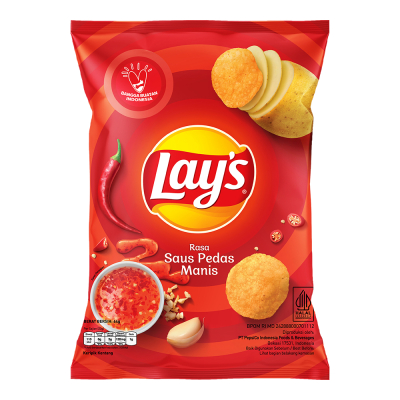 

Lay's Keripik Kentang Rasa Saus Pedas Manis 64 g