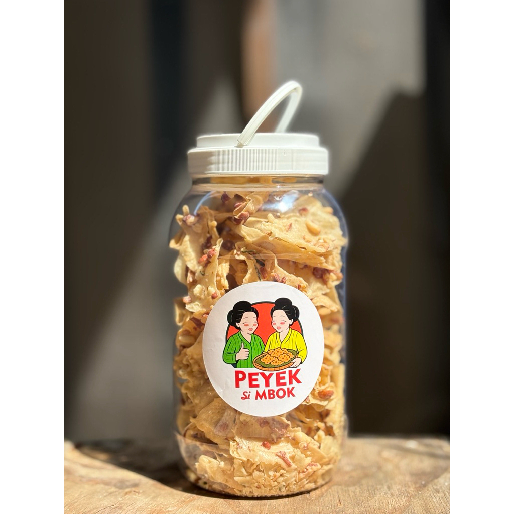 

Peyek si Mbok // rempeyek peyek gurih toples uk.sedang