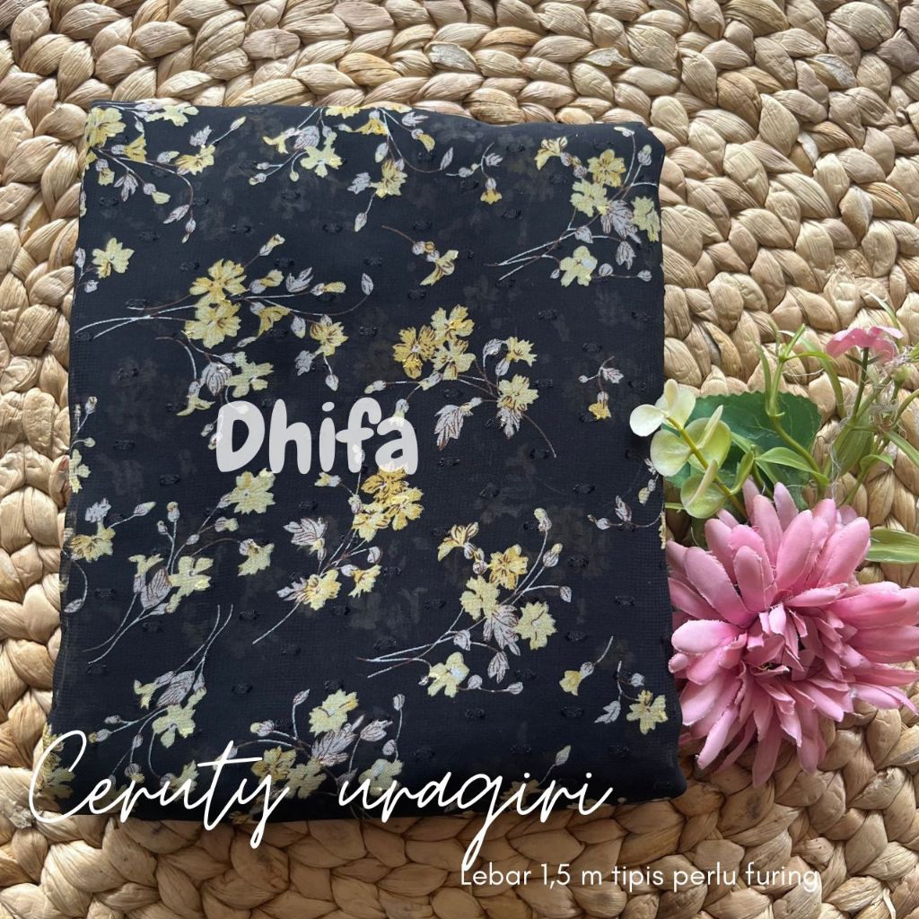 kain ceruty  motif bahan ceruti rubiah