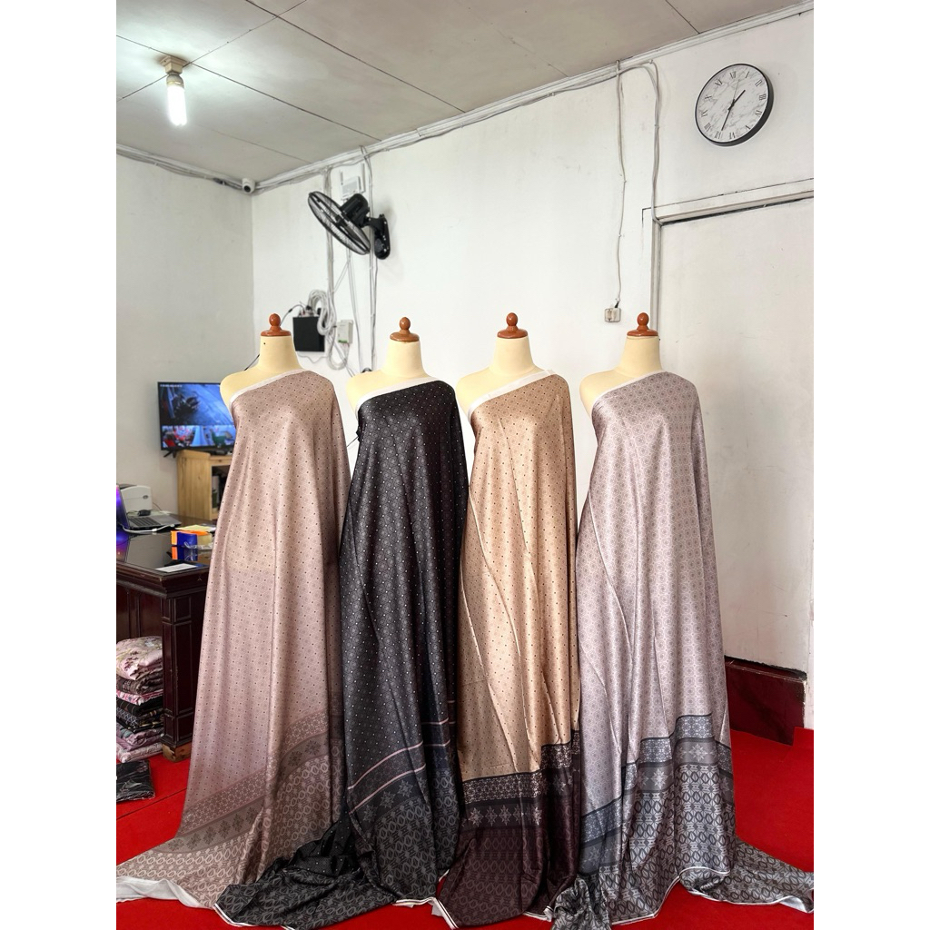 Kain arabian silk per setengah meter | kain motif marrakesh looklike vanilla hijab | meteran | kain 