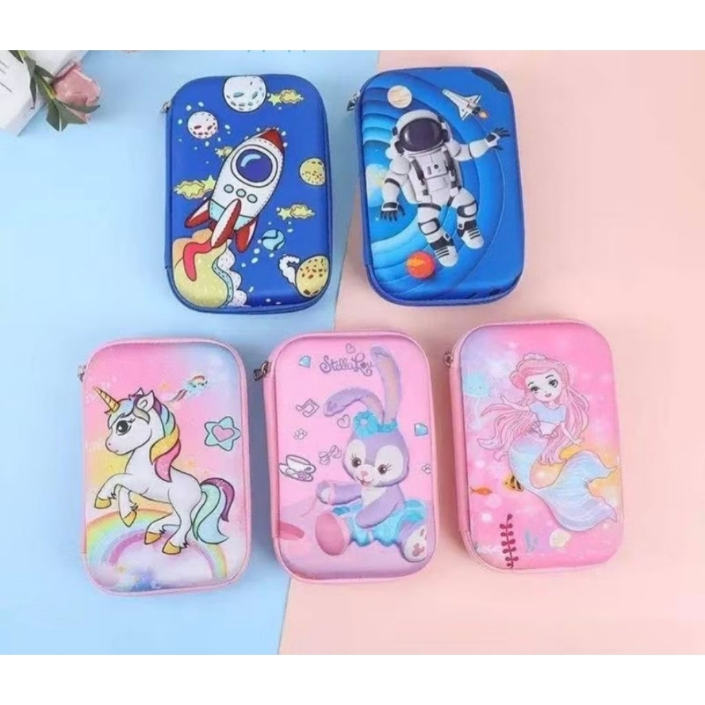 

Tempat pensil hard case ASTRONOT, UNICORN (Besar) / Tempat pensil timbul EVA 3D UNICORN, ASTRONOT, BT21 / Tempat pensil bahan EVA 3D astronot, umicorn