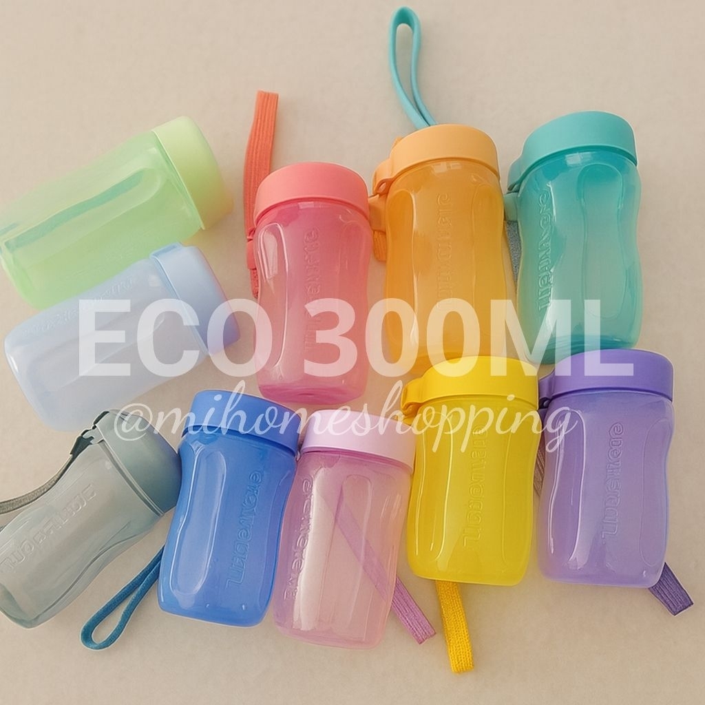 Tupperware eco 300ml 310ml botol minum anak kecil tk sd tutup putar eco bottle