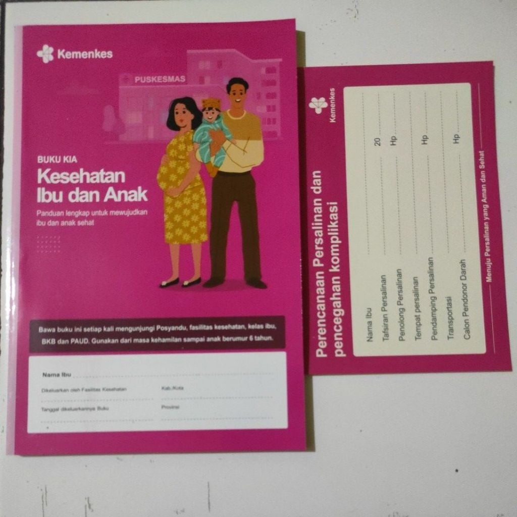 buku KIA 2025 versi terbaru buku pink buku hamil buku dokter