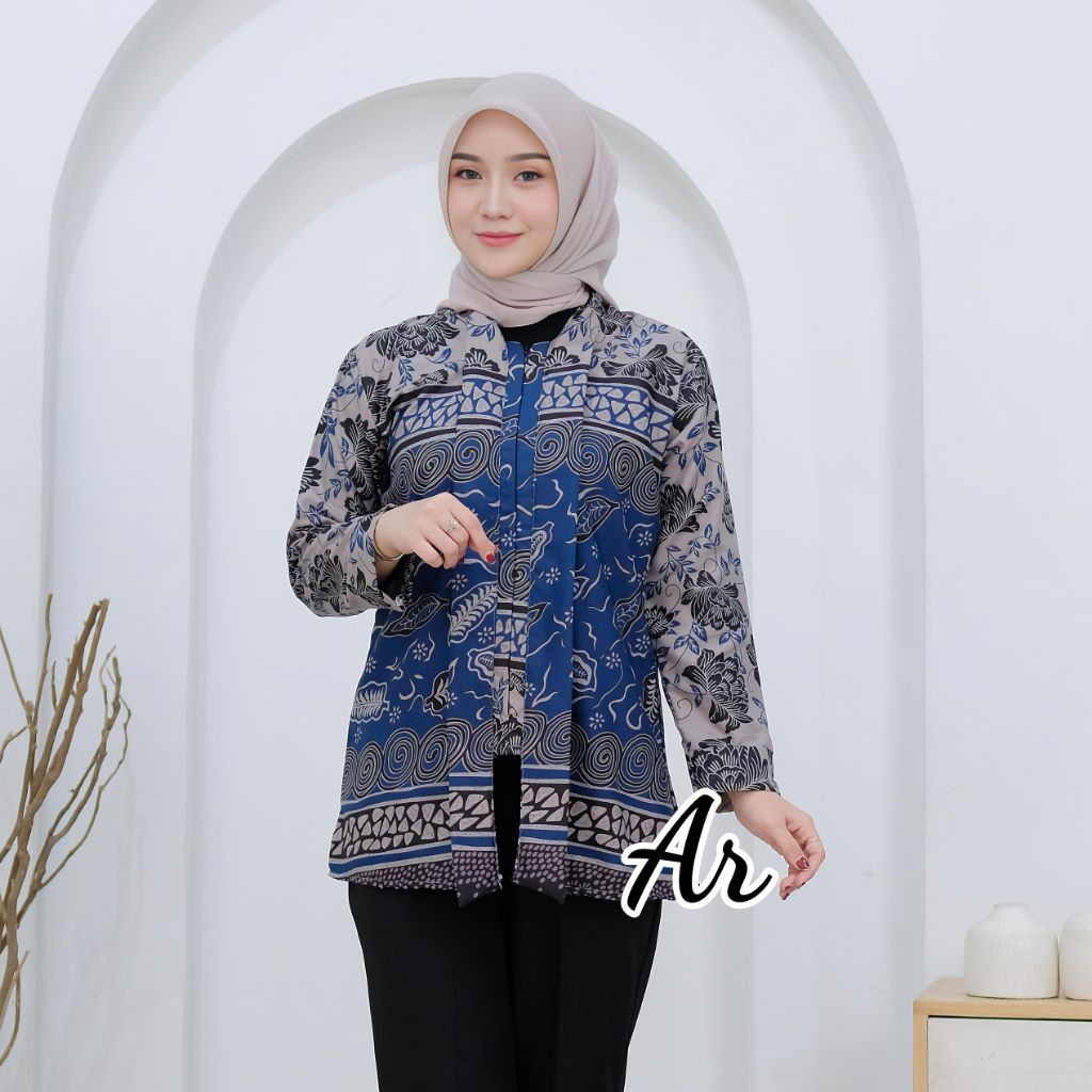 Blouse Batik Kebaya Ekslusif Batik Wanita Elegan Modern