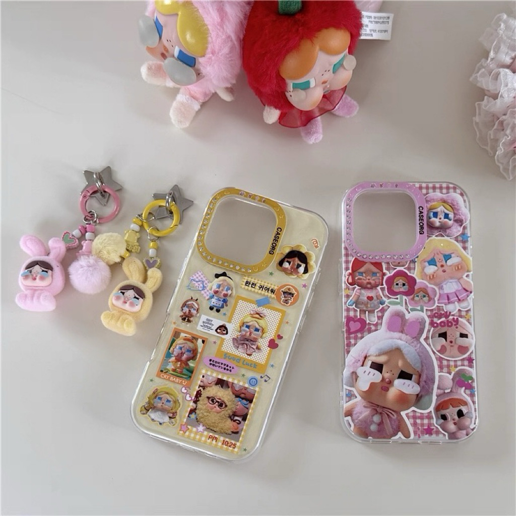 [Pre-order] Pink yellow couple baby case iphone 13/14/15/16 case