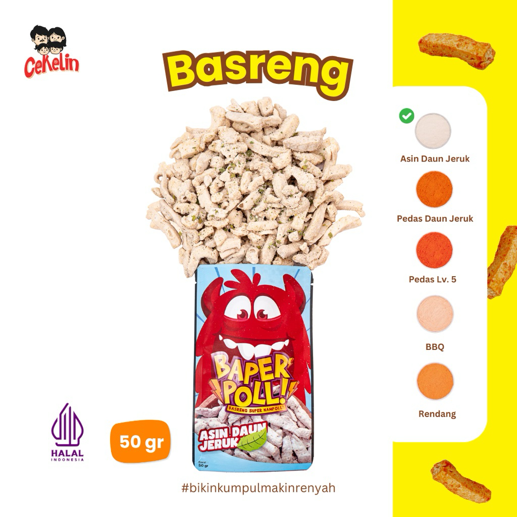 

CEKELIN BASRENG asin daun jeruk (_cemilan enak viral)