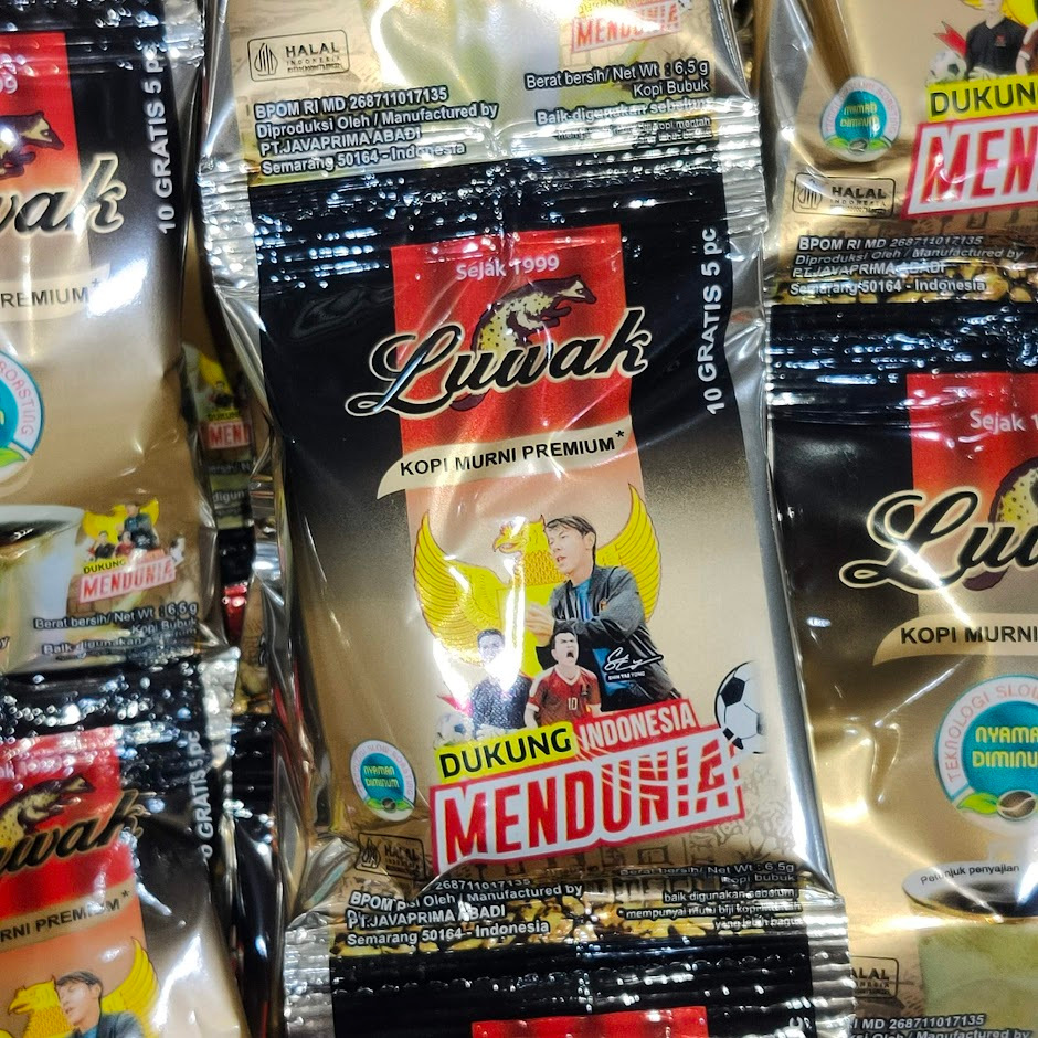 

LUWAK Kopi Bubuk Murni 6,5gr Premium tanpa gula (1dus isi 300sachet)