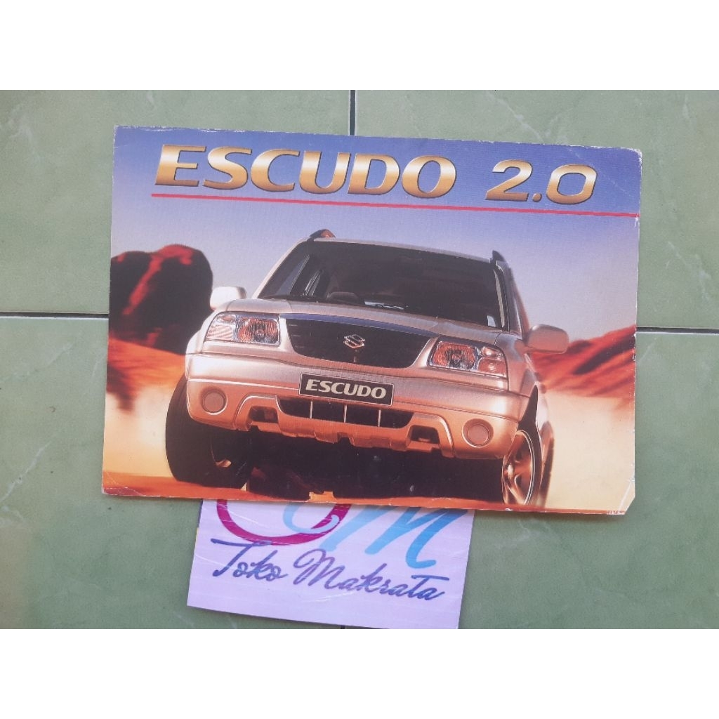 brosur iklan mobil Suzuki ESCUDO 2.0 lawas jadul lama